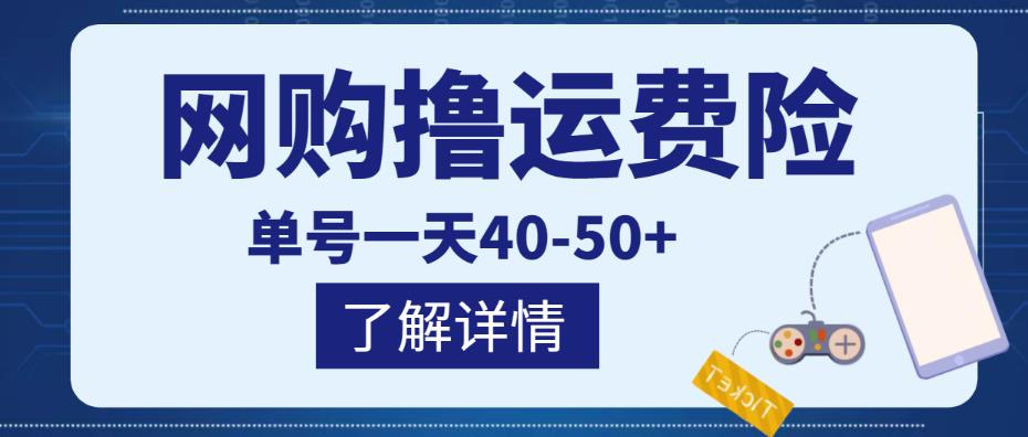 网购撸运费险项目，单号一天40-50+，实实在在能够赚到钱的项目【详细教程】￼-大白鱼网创