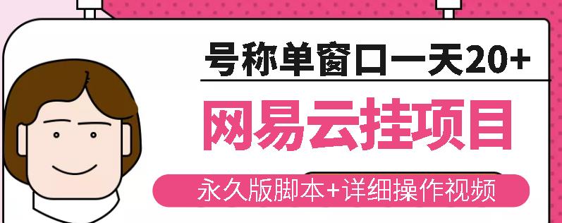 网易云挂机项目云梯挂机计划，永久版脚本+详细操作视频￼￼-大白鱼网创