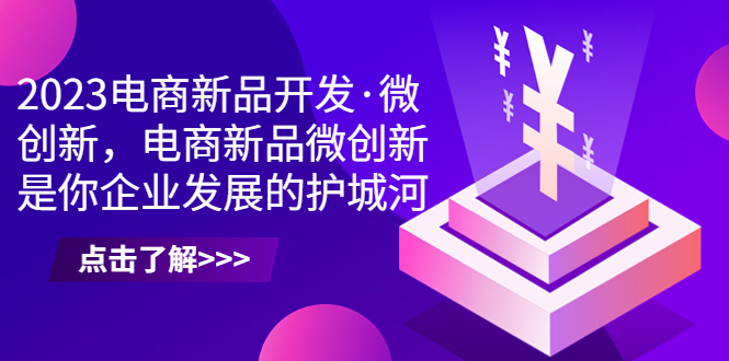 2023电商新品开发·微创新，电商新品微创新是你企业发展的护城河-大白鱼网创