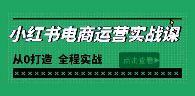 （9946期）最新小红书·电商运营实战课，从0打造  全程实战（65节视频课）-大白鱼网创