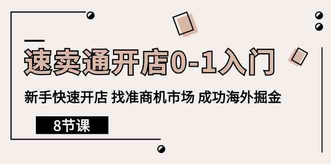 （10126期）速卖通开店0-1入门，新手快速开店 找准商机市场 成功海外掘金（8节课）-大白鱼网创