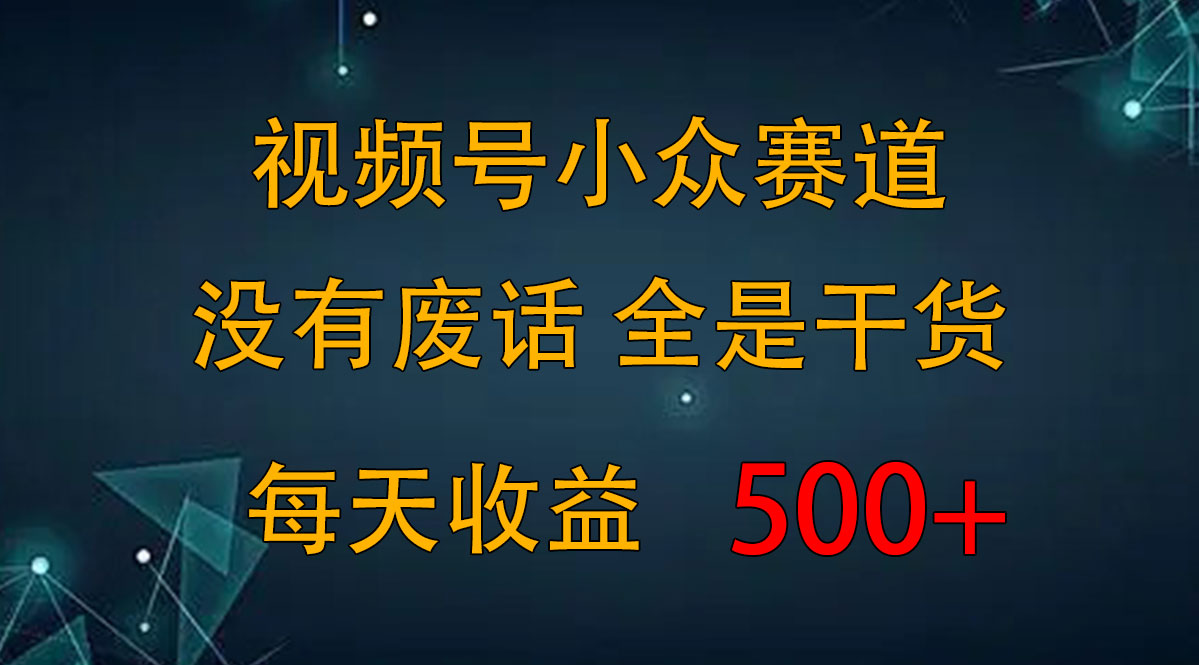 2024视频号新手攻略，今日话题赛道带你日赚300+-大白鱼网创