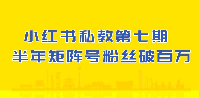 (10650期）小红书-私教第七期，小红书90天涨粉18w，1周涨粉破万 半年矩阵号粉丝破百万-大白鱼网创