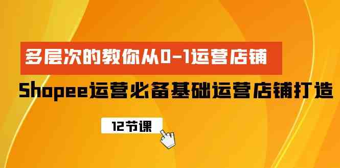 （9993期）Shopee-运营必备基础运营店铺打造，多层次的教你从0-1运营店铺-大白鱼网创