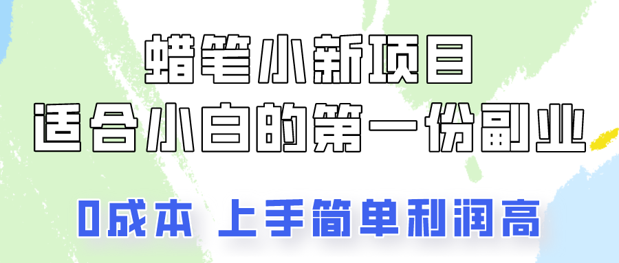 蜡笔小新项目拆解，0投入，0成本，小白一个月也能多赚3000+-大白鱼网创