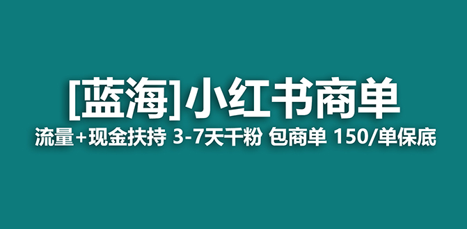 2023蓝海项目【小红书商单】流量+现金扶持，快速千粉，长期稳定，最强蓝海-大白鱼网创