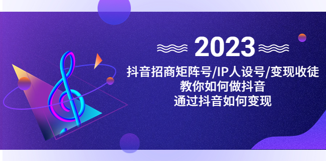 抖音/招商/矩阵号＋IP人设/号+变现/收徒，教你如何做抖音，通过抖音赚钱-大白鱼网创